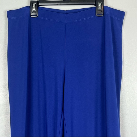 Clara Sun Woo blue elastic waist pullon stretchy pants, size 1X. - Picture 3 of 6